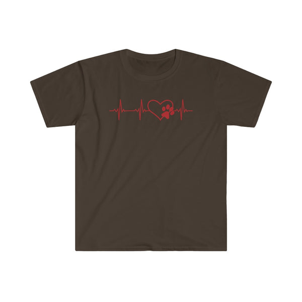 Paws Heartbeat-T-Shirt for Men - Canadian Fox