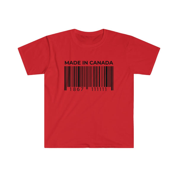 Canadian Barcode-T-Shirt for Men - Canadian Fox