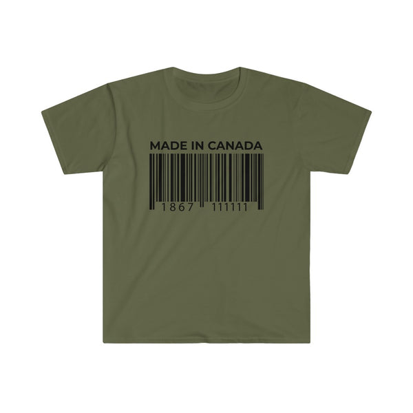 Canadian Barcode-T-Shirt for Men - Canadian Fox