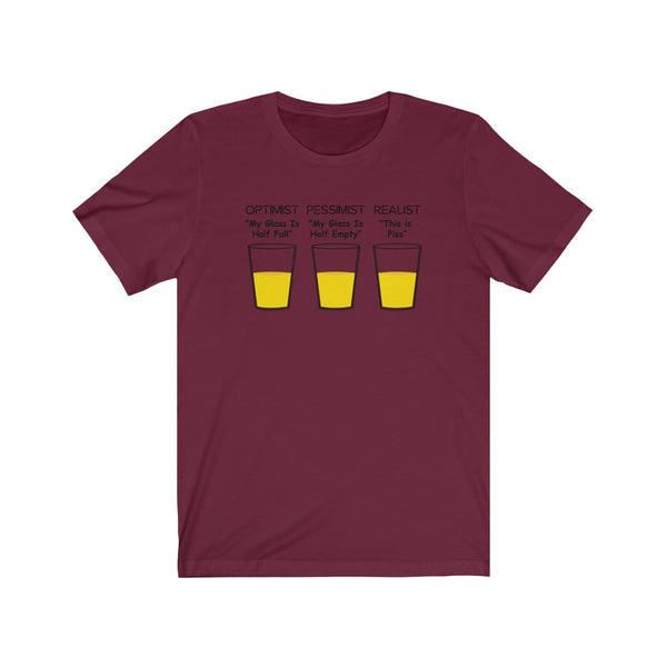 Optimist, Pessimist, Realist-T-Shirt for Women - Canadian Fox