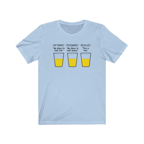 Optimist, Pessimist, Realist-T-Shirt for Women - Canadian Fox