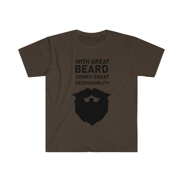 With Great Beard Comes Great Responsibility-T-Shirt for Men - Canadian Fox