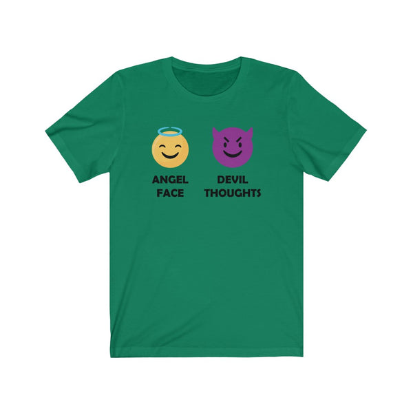 Angel Face, Devil Thoughts-T-Shirt for Women - Canadian Fox