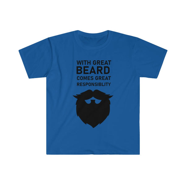 With Great Beard Comes Great Responsibility-T-Shirt for Men - Canadian Fox