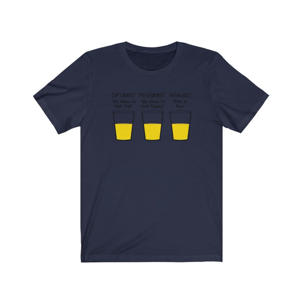 Optimist, Pessimist, Realist-T-Shirt for Women - Canadian Fox