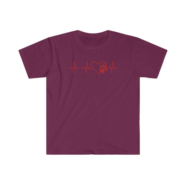 Paws Heartbeat-T-Shirt for Men - Canadian Fox