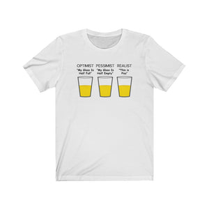 Optimist, Pessimist, Realist-T-Shirt for Women - Canadian Fox