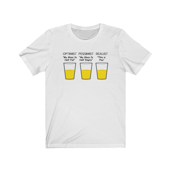 Optimist, Pessimist, Realist-T-Shirt for Women - Canadian Fox