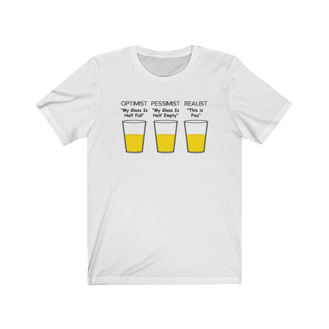 Optimist, Pessimist, Realist-T-Shirt for Women - Canadian Fox