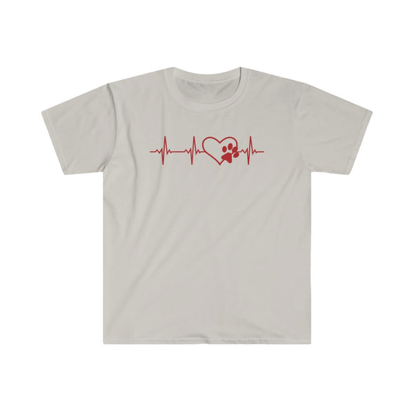 Paws Heartbeat-T-Shirt for Men - Canadian Fox