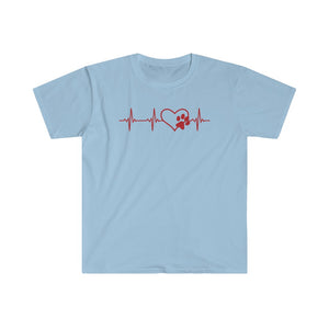 Paws Heartbeat-T-Shirt for Men - Canadian Fox