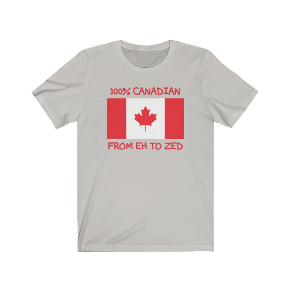 100% Canadian, From Eh To Zed-T-Shirt for Women - Canadian Fox