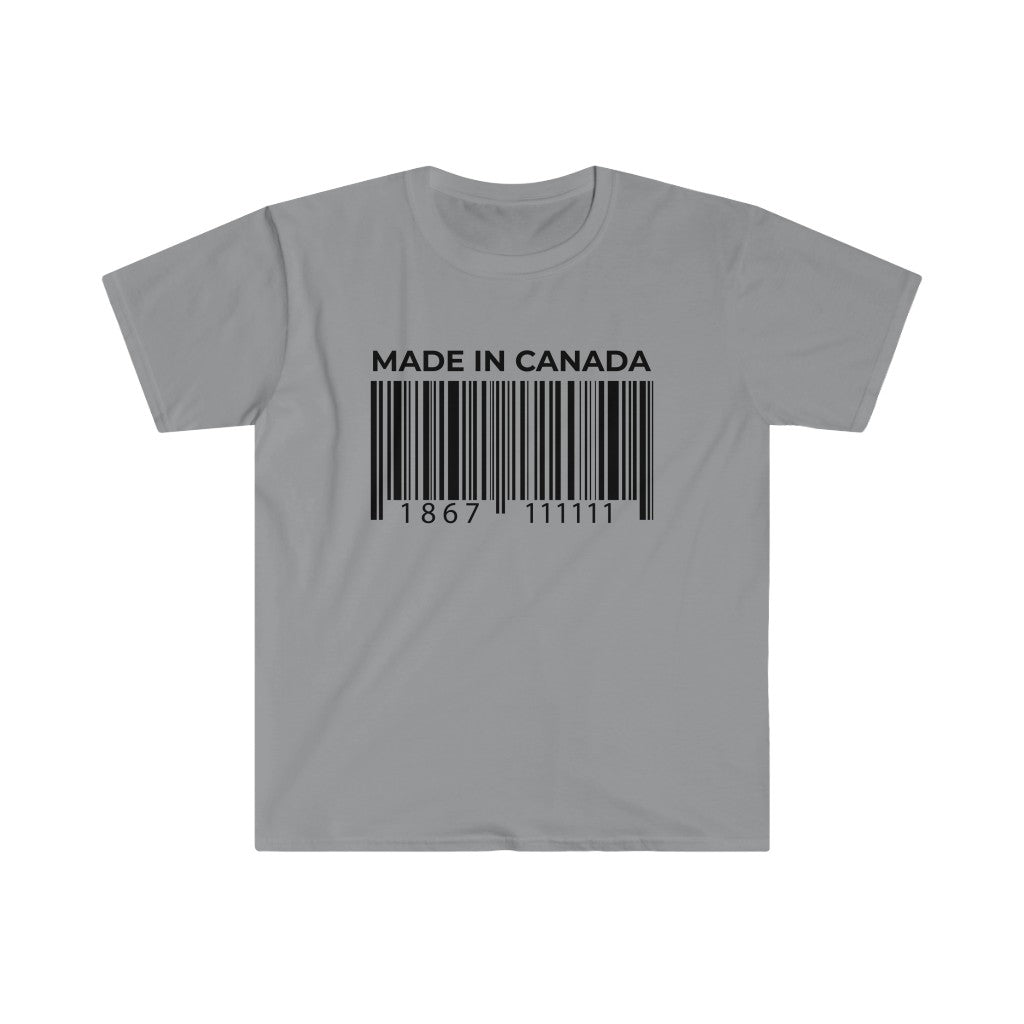 Canadian Barcode-T-Shirt for Men - Canadian Fox