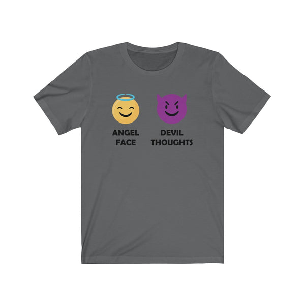 Angel Face, Devil Thoughts-T-Shirt for Women - Canadian Fox