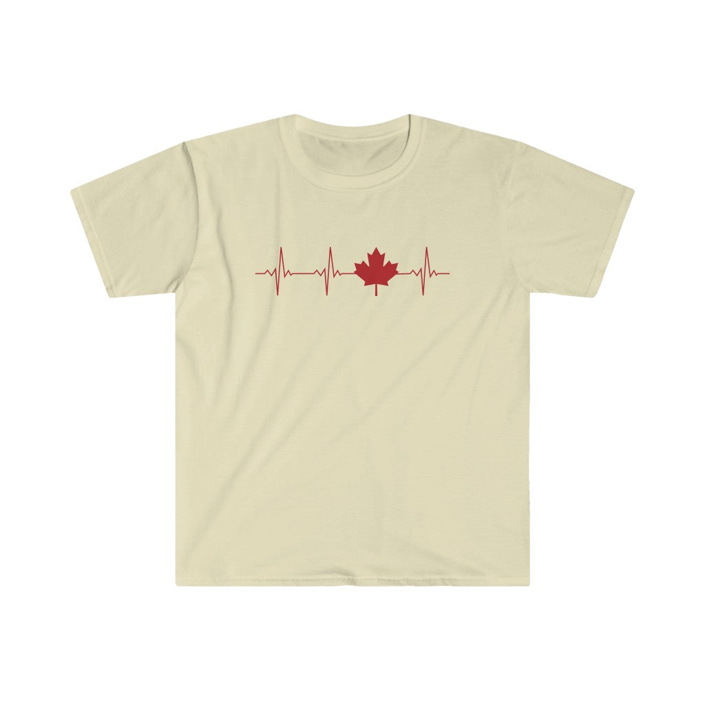 Canadian Heartbeat-T-Shirt for Men - Canadian Fox