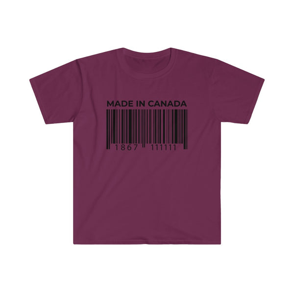 Canadian Barcode-T-Shirt for Men - Canadian Fox