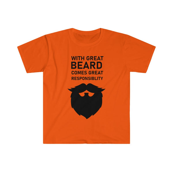 With Great Beard Comes Great Responsibility-T-Shirt for Men - Canadian Fox