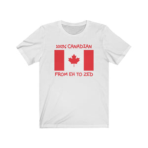 100% Canadian, From Eh To Zed-T-Shirt for Women - Canadian Fox