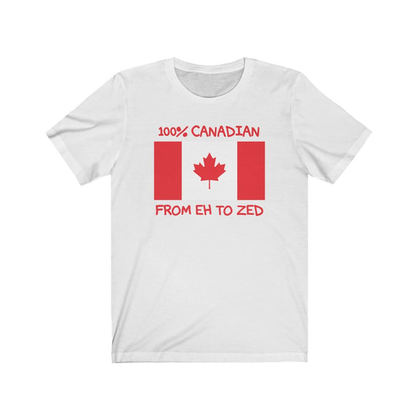 100% Canadian, From Eh To Zed-T-Shirt for Women - Canadian Fox