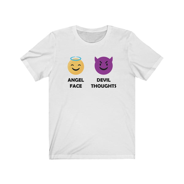 Angel Face, Devil Thoughts-T-Shirt for Women - Canadian Fox
