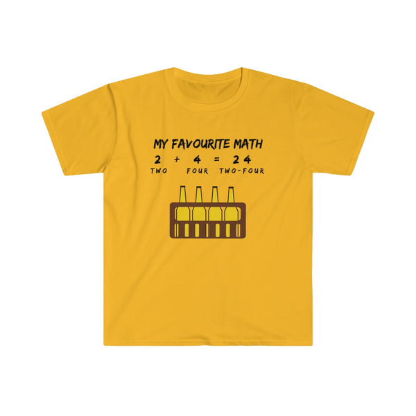 Two + Four = Two-Four-T-Shirt for Men - Canadian Fox