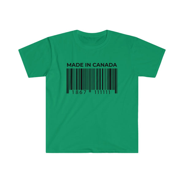Canadian Barcode-T-Shirt for Men - Canadian Fox
